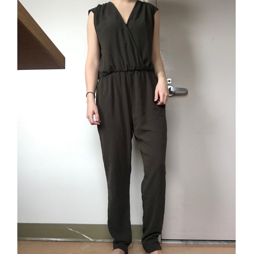 Zara Olive Green Jumpsuit